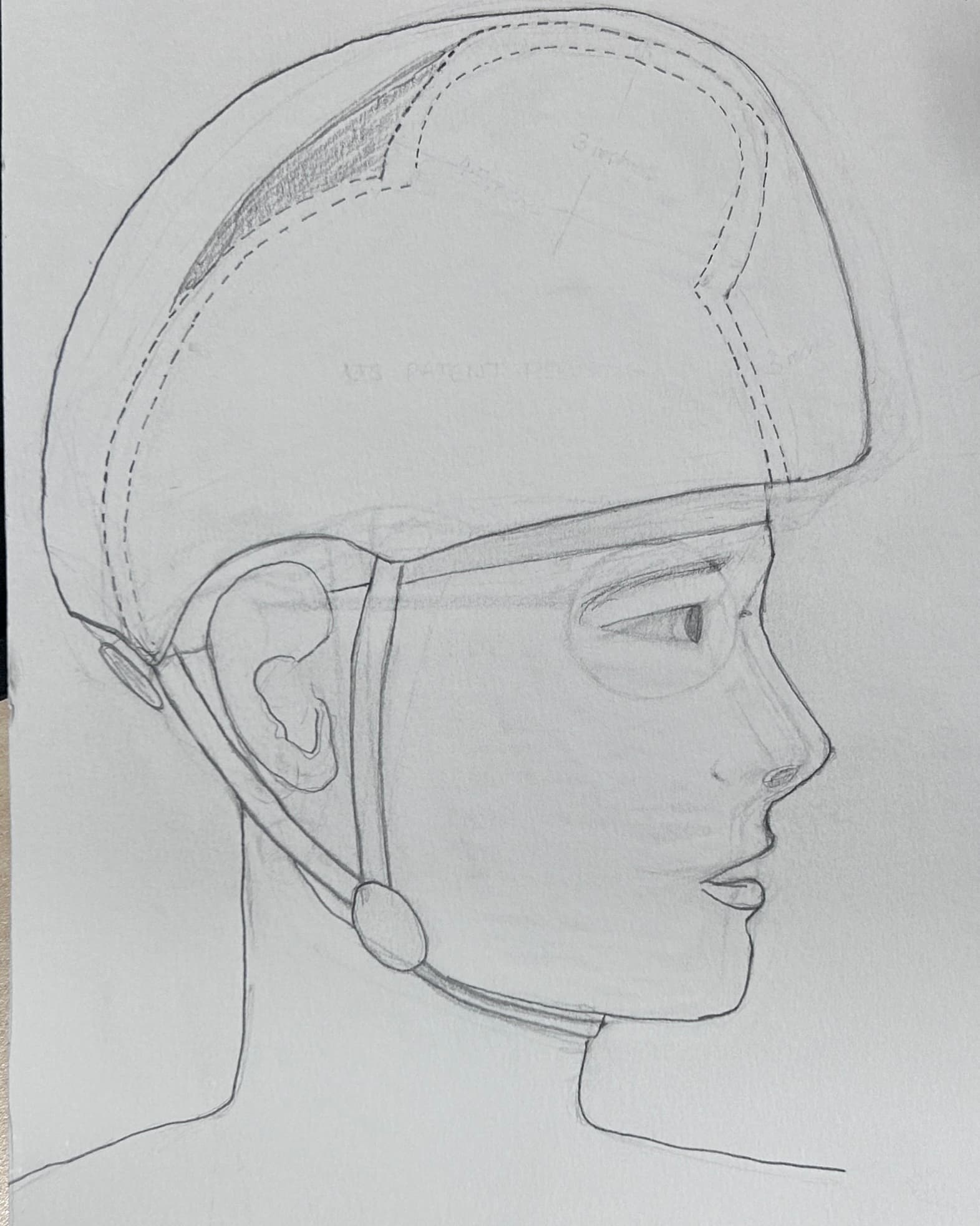 sketch schematic of head